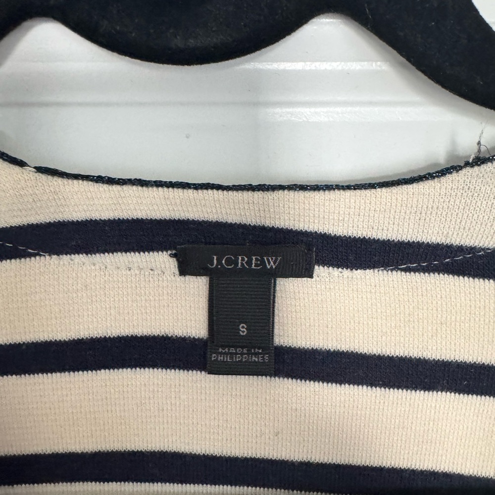 J. Crew Navy and Cream Striped Cardigan and Shell Set - Picture 7 of 7